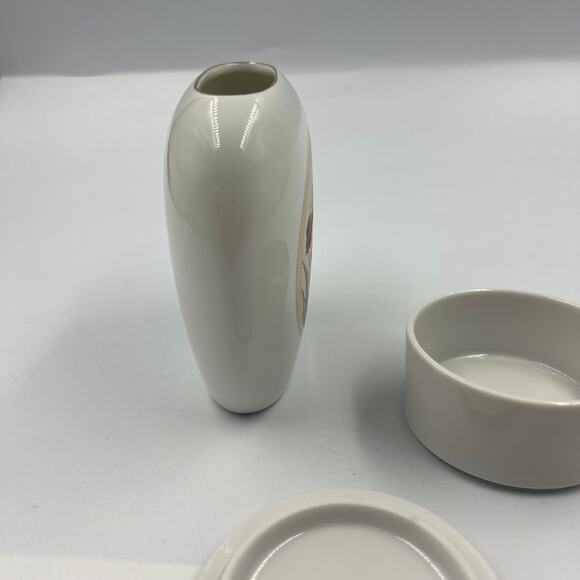 Vintage Chokin Iris Butterfly Fine China Porcelain Trinket Dish Vase Japan Made - Picture 6 of 12